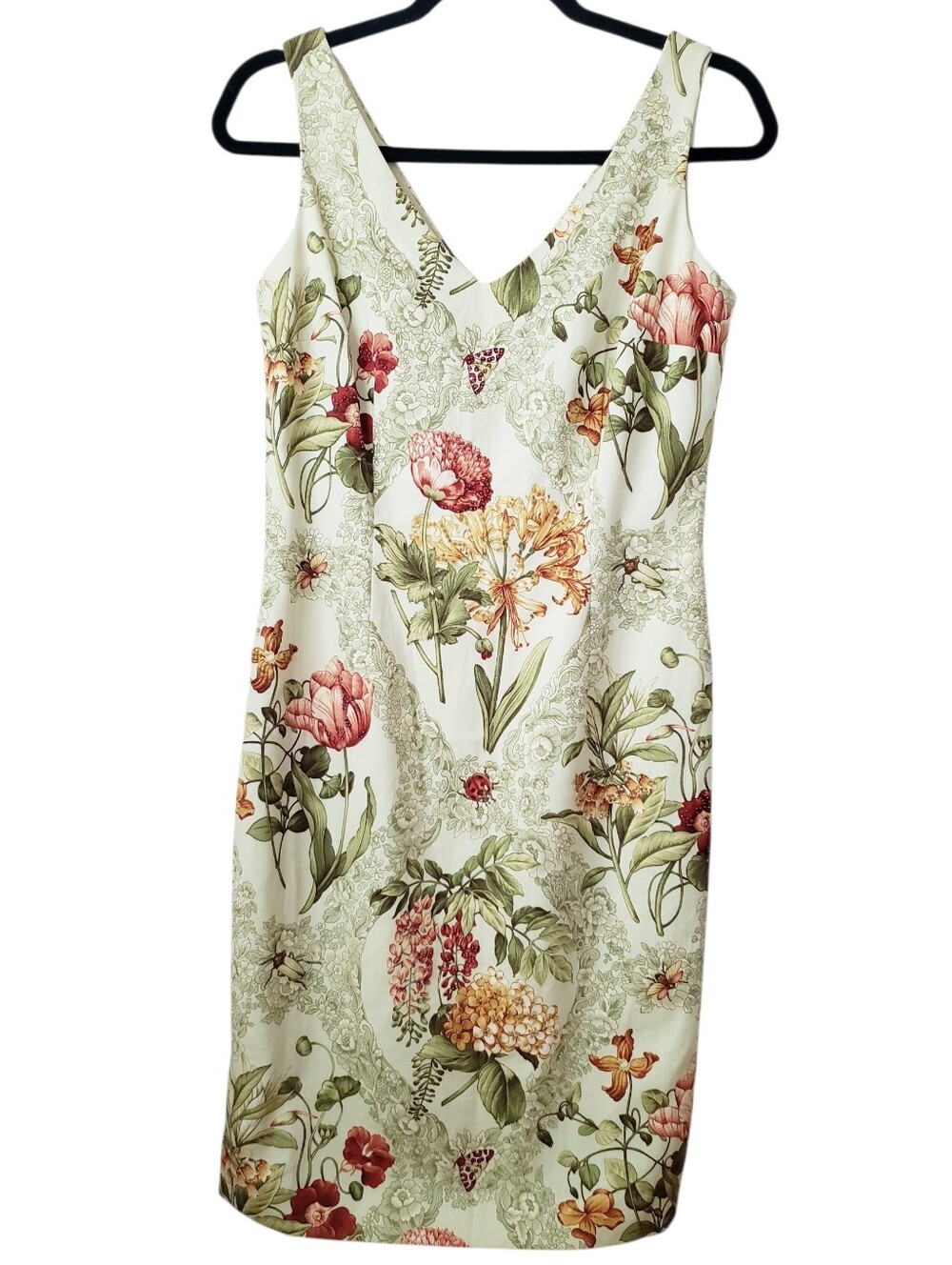 Maggy London Green Floral Print Dress